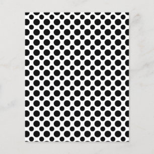 Black White Polka Dots Big and Small Flyer