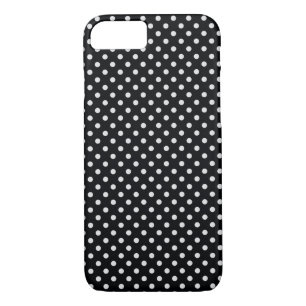 Black White Polka Dots Pattern iPhone 8/7 Case