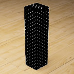 Black White polka dots pattern gift Wine Box<br><div class="desc">Black White polka dots pattern gift wine box</div>