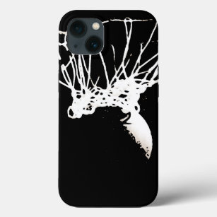 Black White Pop Art Basketball iPhone 13 Case