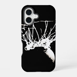 Black White Pop Art Basketball iPhone 16 Case