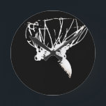 Black White Pop Art Basketball Round Clock<br><div class="desc">Basketball Game Pop Art Style Artwork - Popular Sport Art Photography</div>