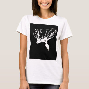 Black White Pop Art Basketball T-Shirt