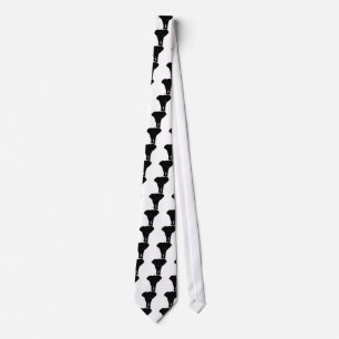 Black & White Pop Art Elephant Tie