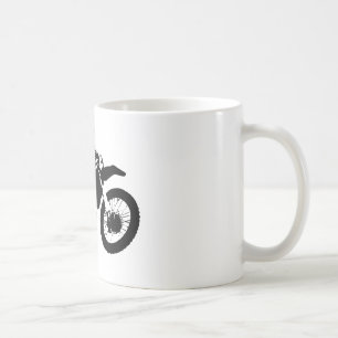 Black White Pop Art Motocross Motorcyle Sport Coffee Mug