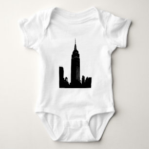 Black & White Pop Art New York Baby Bodysuit