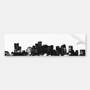 Black White Pop Art New York City Bumper Sticker