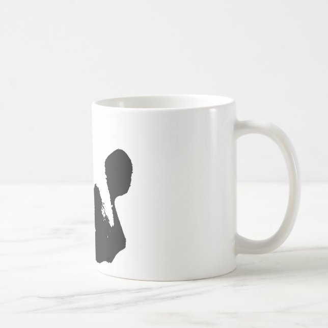 Black White Pop Art Panda Coffee Mug (Right)
