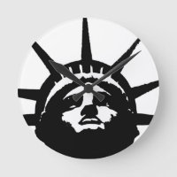 Black & White Pop Art Statue of Liberty