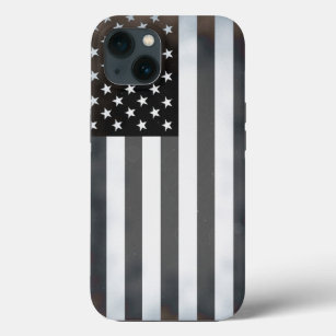 Black & White Pop Art US American Flag iPhone 13 Case