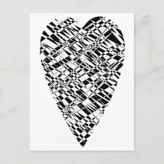 black & white postcard