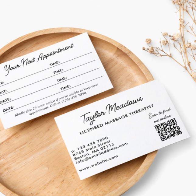 Black White Practical QR Code Multi Appointment  (Creator Uploaded)