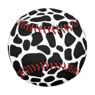 Black White Print Baseball