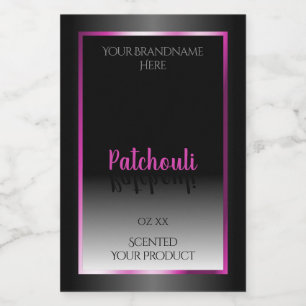 Black White Product Label Gamour Pink Purple Frame