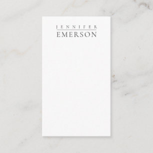 Black white professional minimalist modern plain enclosure card