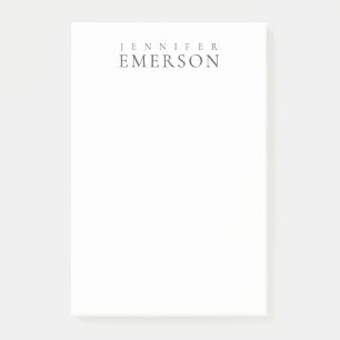Black white professional minimalist modern plain post-it notes