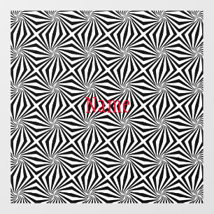Black White Radiating Pattern Thunder_Cove