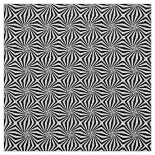 Black White Radiating Pattern Thunder_Cove Fabric