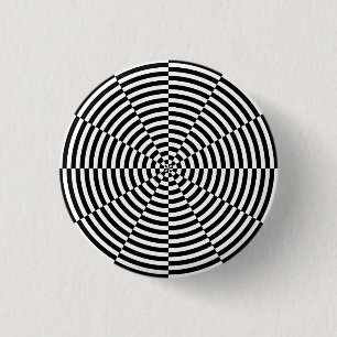 Black & White Radiation by Kenneth Yoncich 3 Cm Round Badge