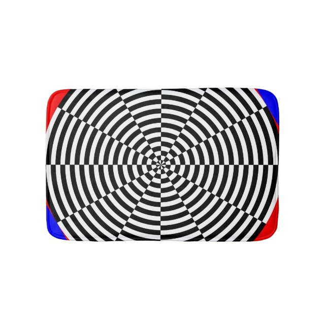 Black & White Radiation by Kenneth Yoncich Bath Mat (Front)