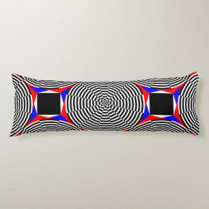Black & White Radiation by Kenneth Yoncich Body Cushion