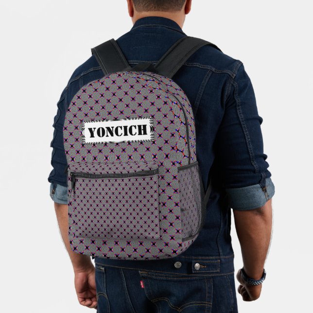 Black & White Radiation by Kenneth Yoncich Printed Backpack (Insitu (Model))