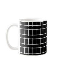 Black White Railroad Ladder Line Pattern 