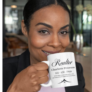 Black & White Realtor Coffee Mug