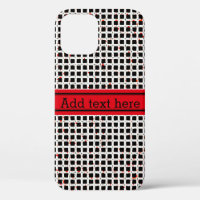 Black White Red Abstract Pattern Chic