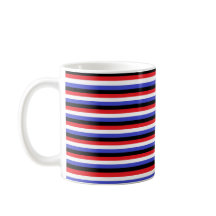 Black, White, Red and Blue Stripes