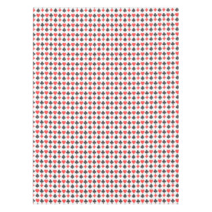 Black/White/Red Playing Card All Symbols Lino Cut Tablecloth