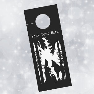 Black White Red Riding Hood Woods Under Trees Door Hanger