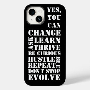 Black & White Retro Script Inspirational    Case-Mate iPhone 14 Case