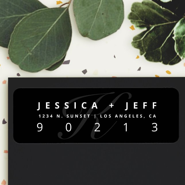 Black & White | Return Address Label (Creator Uploaded)