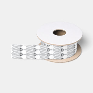 Black & White Ribbon Modern Monochrome Bows Satin Ribbon