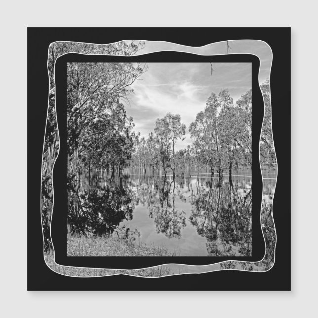 Black White River Murray Photography Reflections, (Front)