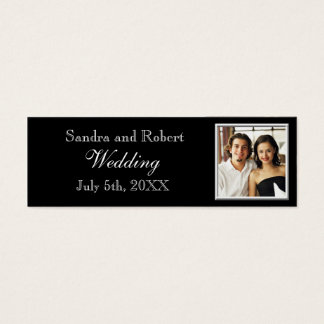 Black White Save The Date Photo Template Floral
