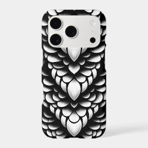 Black & White Scale Pattern iPhone Case