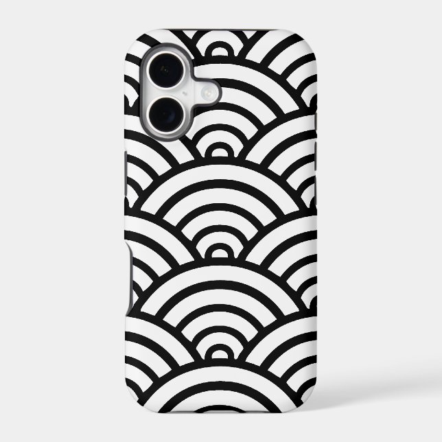 Black & White Scallop Pattern (Back)