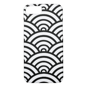 Black & White Scallop Pattern iPhone 8/7 Case