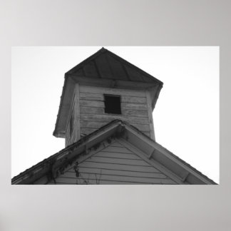 Black & White School Bell Poster