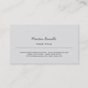 Black & White Script Trendy Business Card