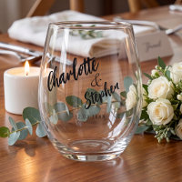  Black white  script wedding custom 