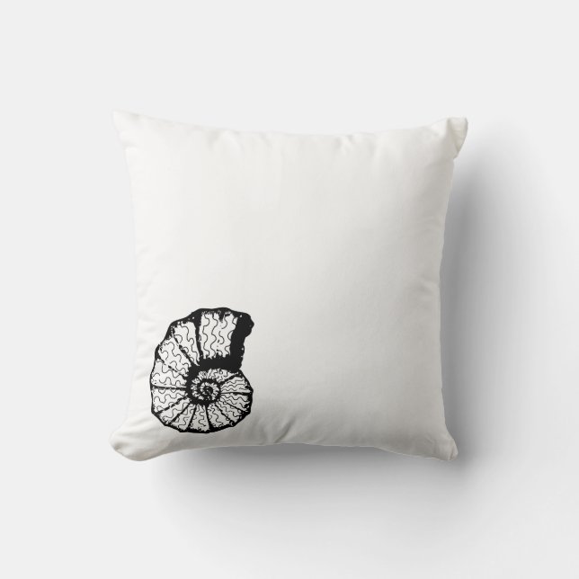 Black & White Shell Pillow (Front)
