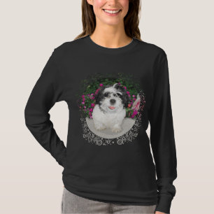 Black & White Shih Tzu Puppy Rescue Dog T-Shirt