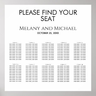 Black white simple minimalist trendy elegant poster