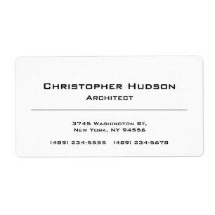 Black White Simple Plain Modern Minimalist