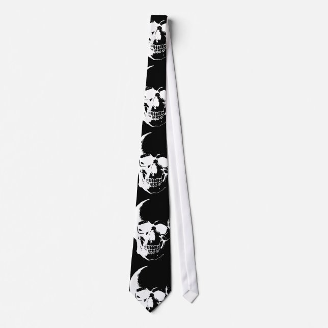 Black & White Skull Neck Ties (Front)