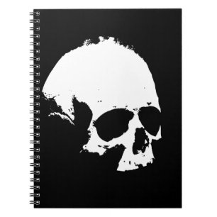Black & White Skull Notebook