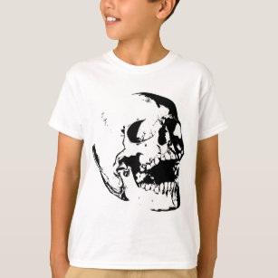 Black White Skull T-Shirt